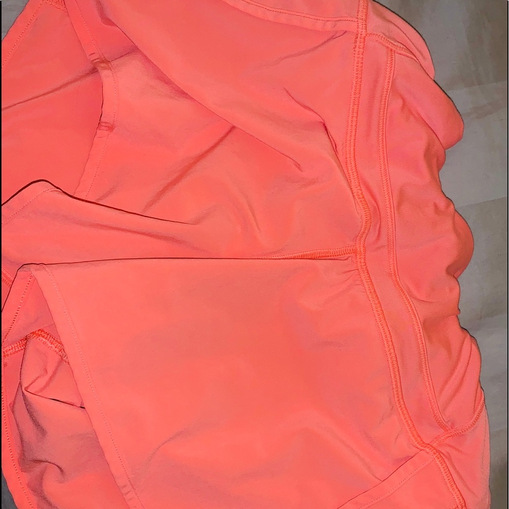 Coral lulu lemon shorts